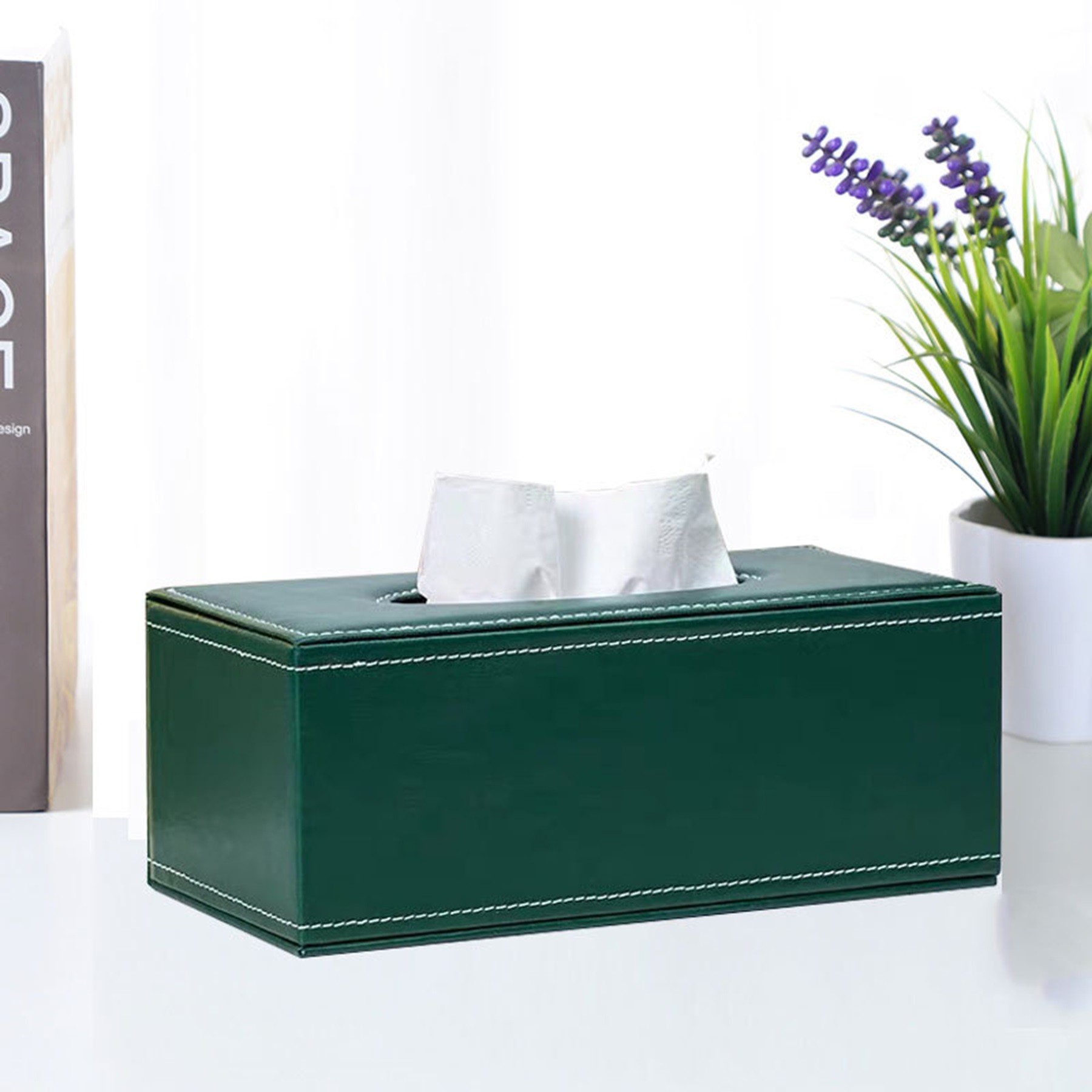Leather Tissue Box 12