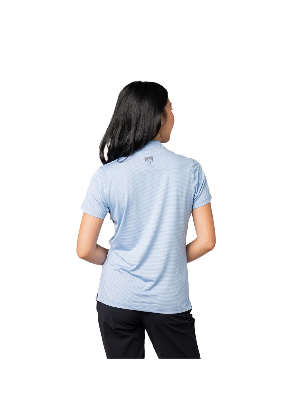 Storm Creek Women's Optimist II Microstripe Short Sleeve Polo 18