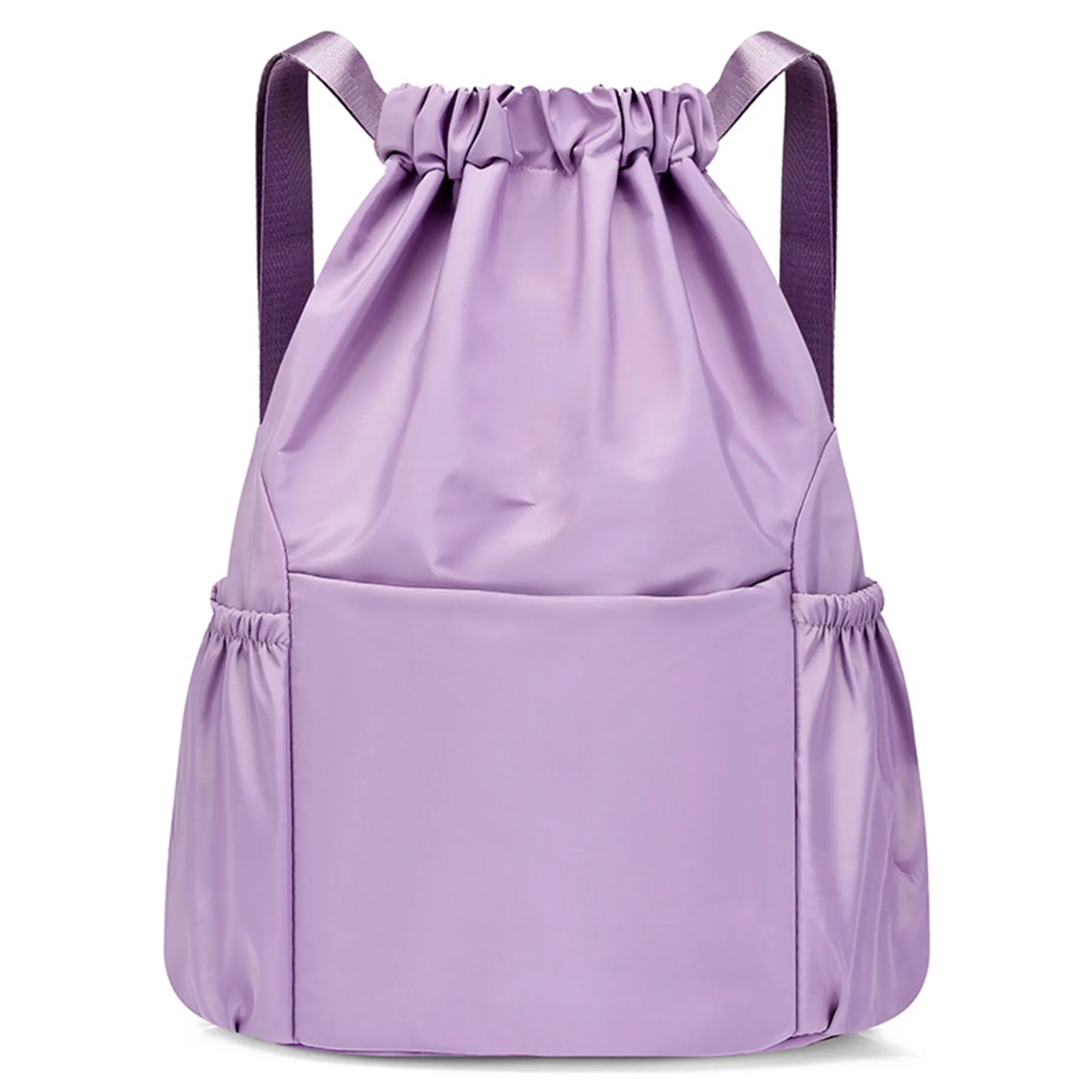 Waterproof Basketball Drawstring Backpack with Mesh Pocket 6