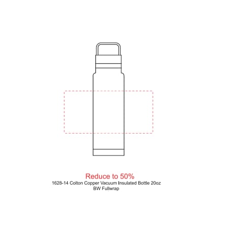 Colton Copper Vacuum Insulated Bottle 20oz, custom water bottle with logo imprint 68