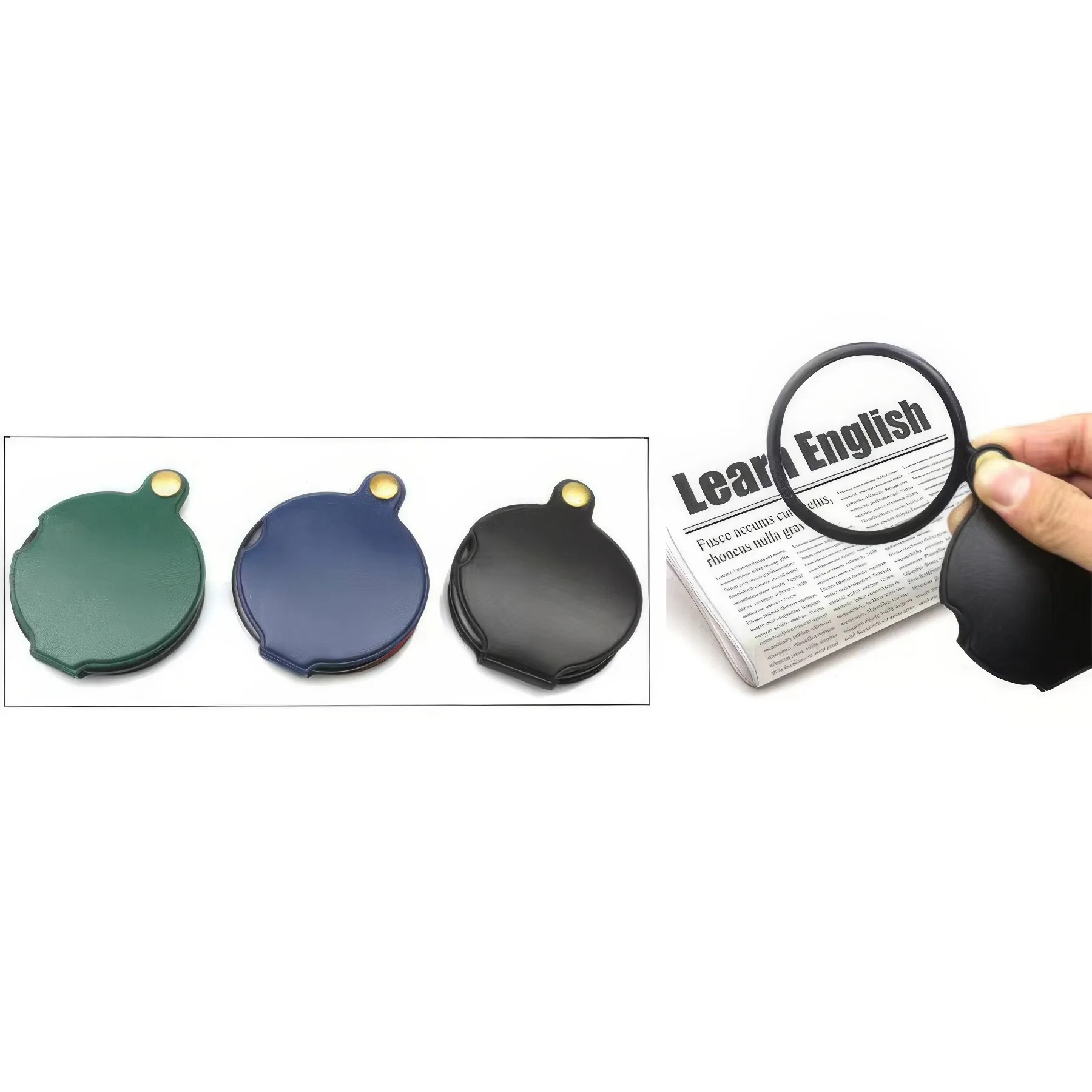 Mini Folding Magnify Glass, custom ruler with logo imprint 4