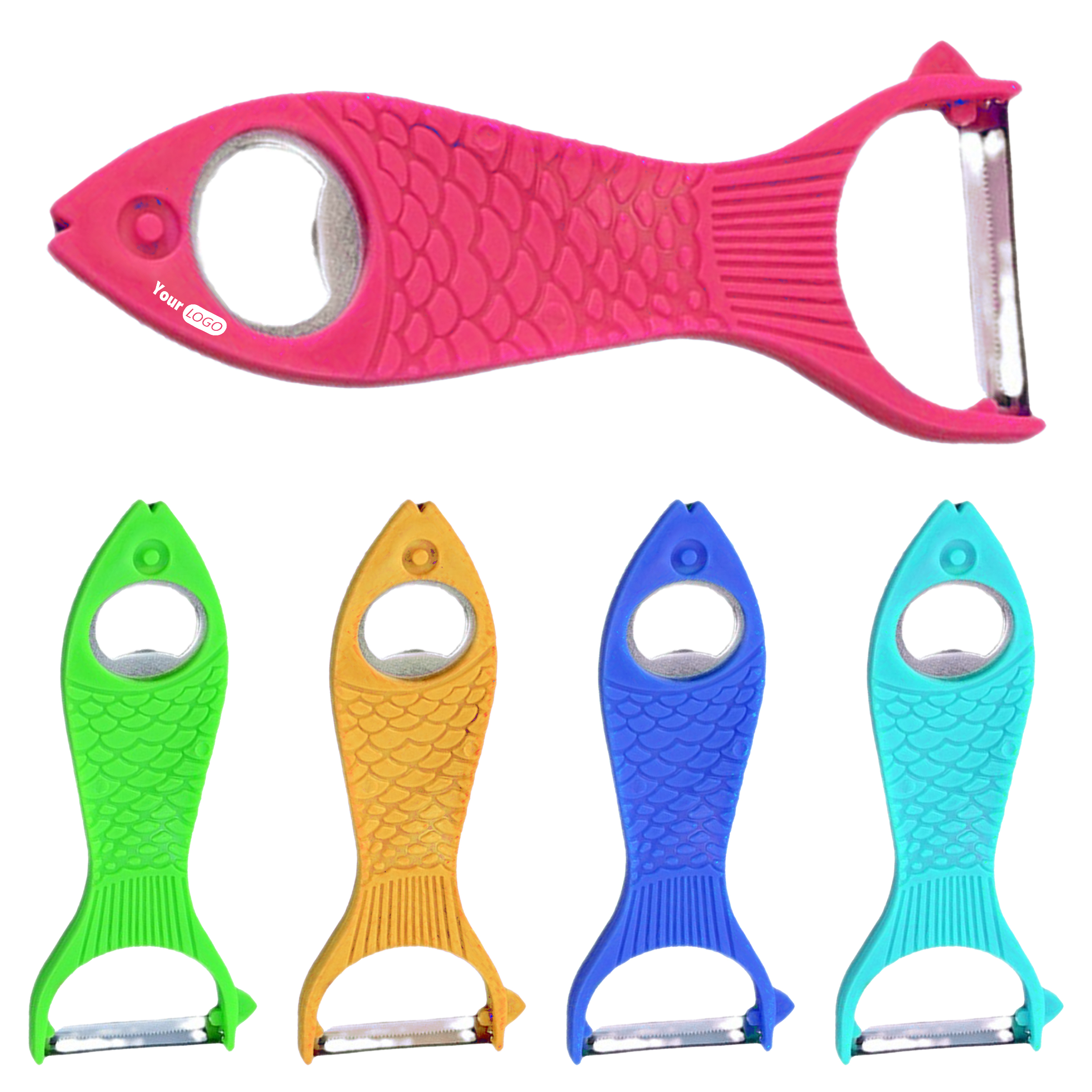 Plastic Durable And Compact Fish Peeler And Bottle Opener For Versatile Use 2