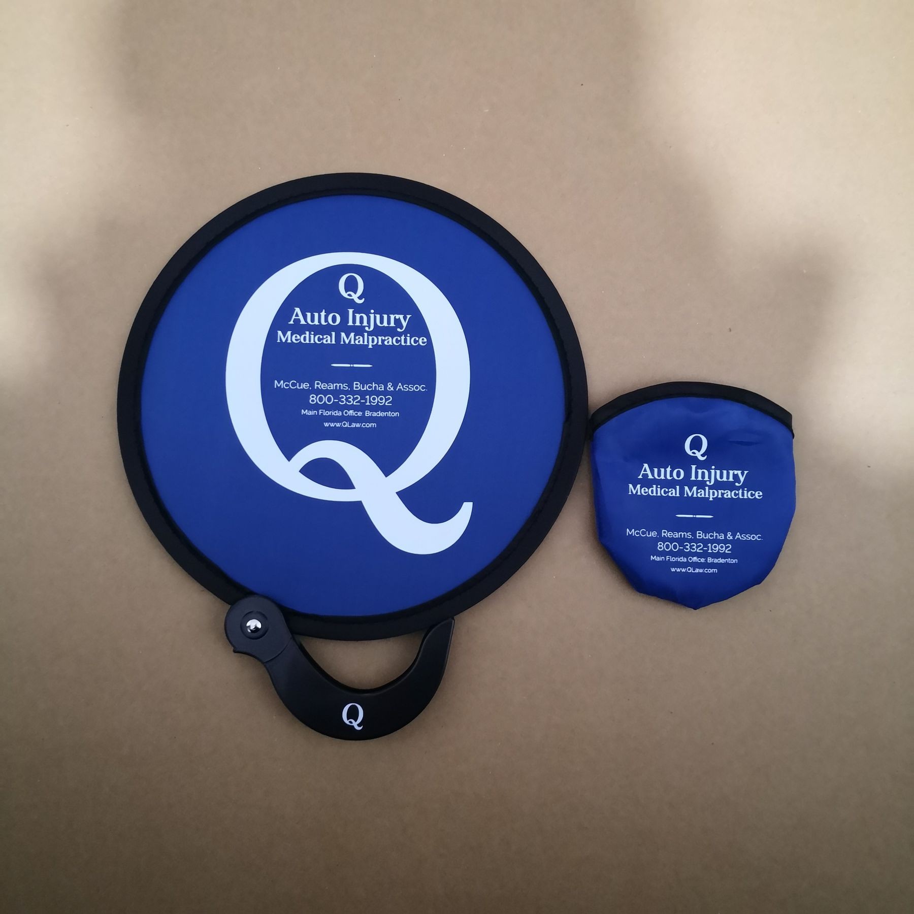 Foldable Flying Disc Handheld Fans With Storage Pouch 10