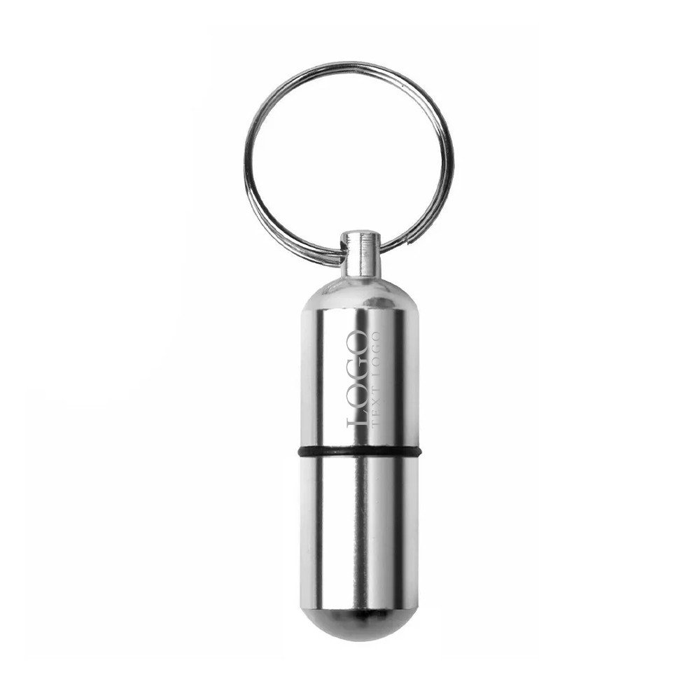 Custom Aluminium Pill Case Keychain 3