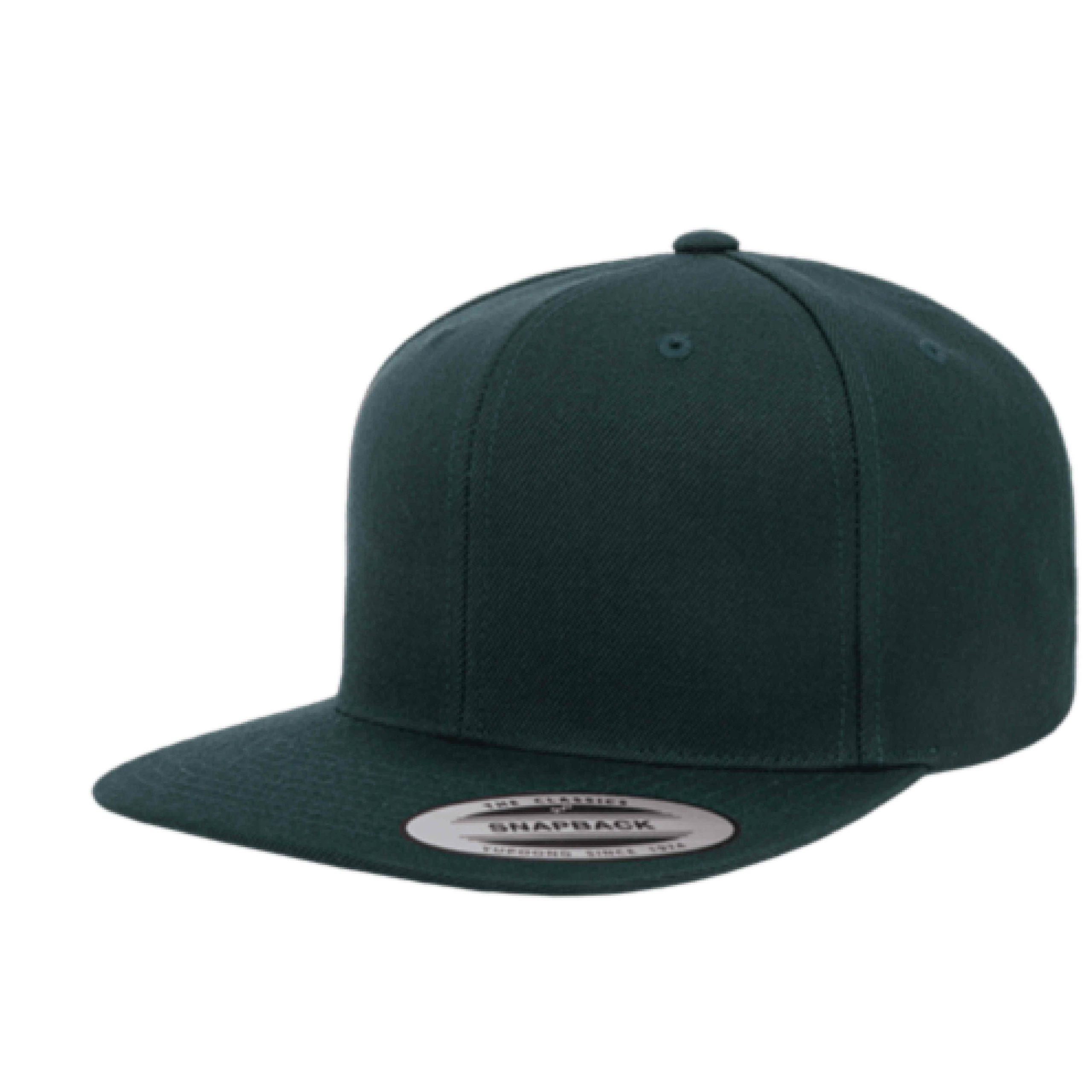 Yupoong 6089M YP Classics Premium Flat Bill Snapback Hat with Embroidery 21