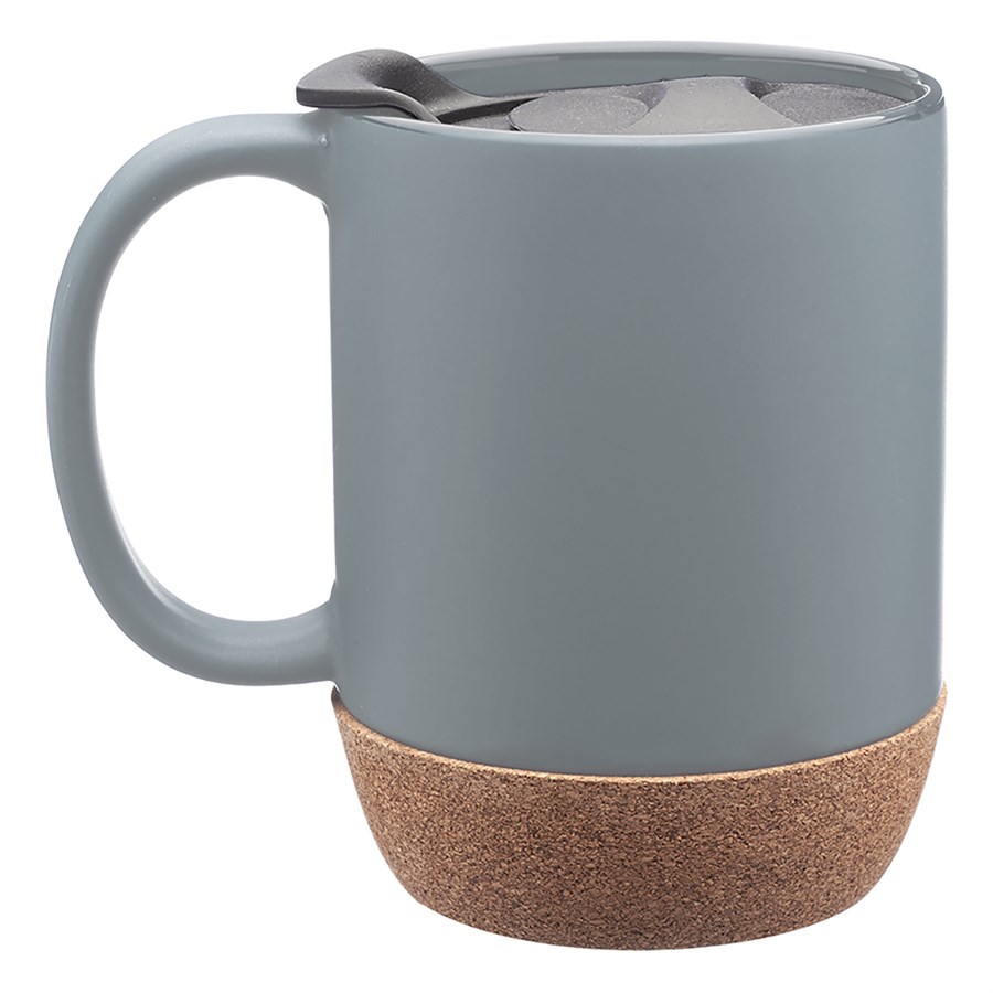 Ceramic Mug with Cork Bottom, 13 oz. 2