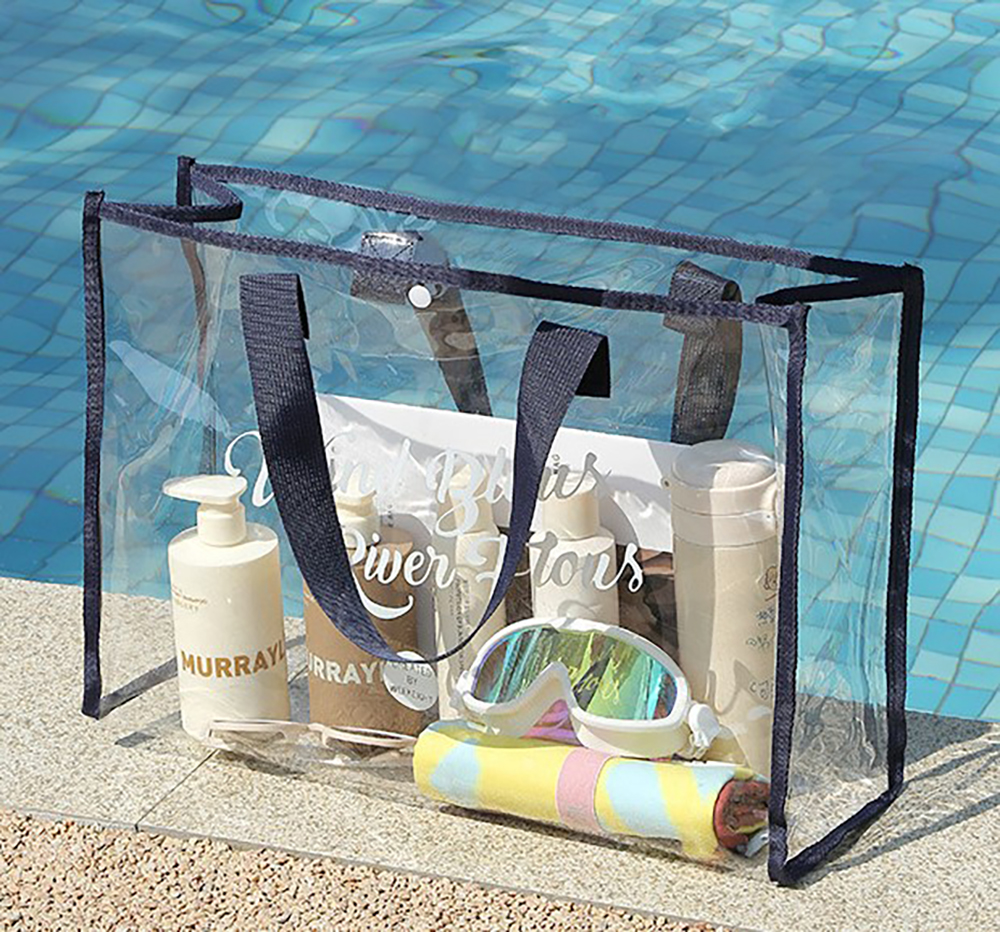 Clear PVC Beach Tote Bag 3