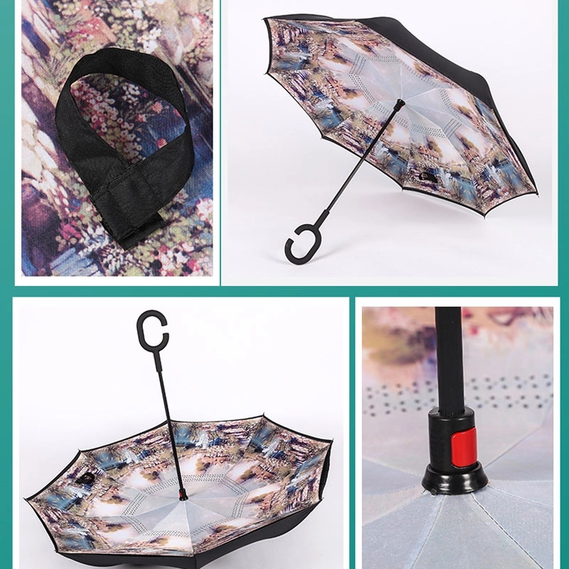 Custom Inverted Windproof Reverse Umbrella 8