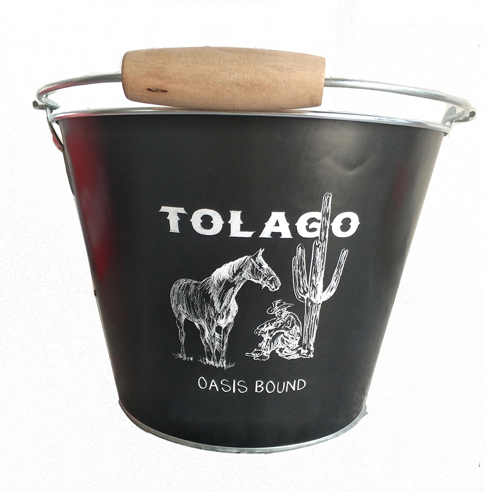 5 QTWood Handle Ice Bucket With Two Opener 2