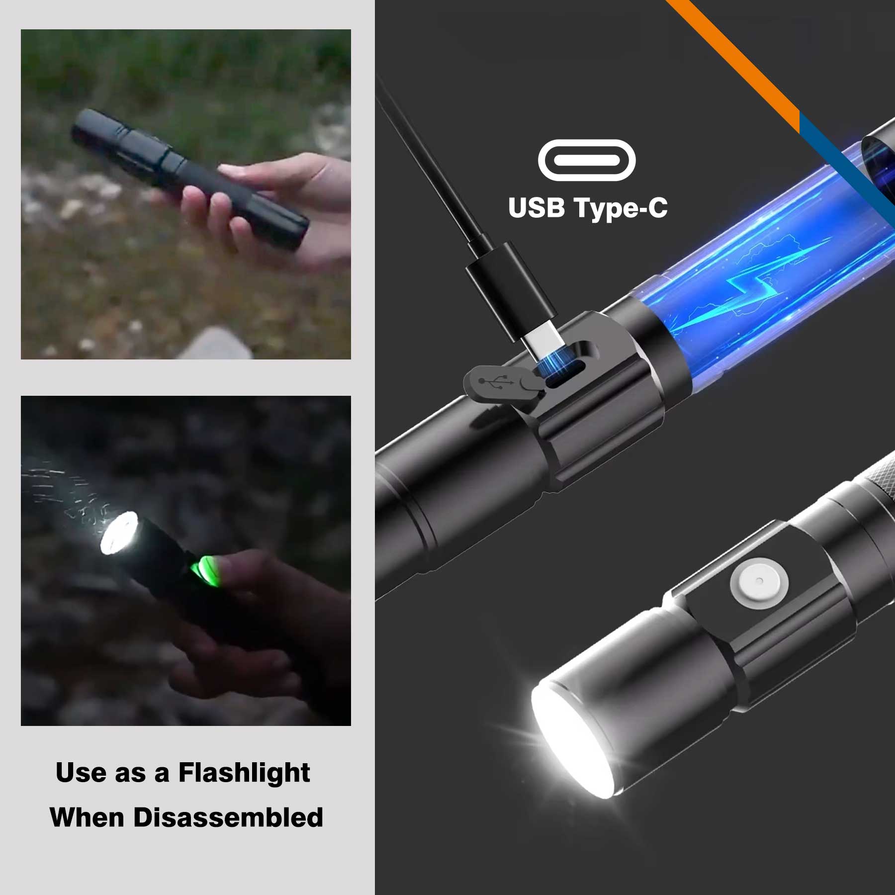 FreeGlow Collapsible LED Light Up Trekking Pole 2