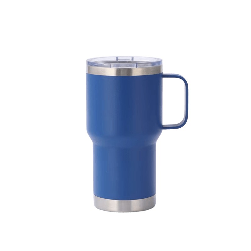 20 oz Stainless Steel Tumbler W/ Lid & Handle 6