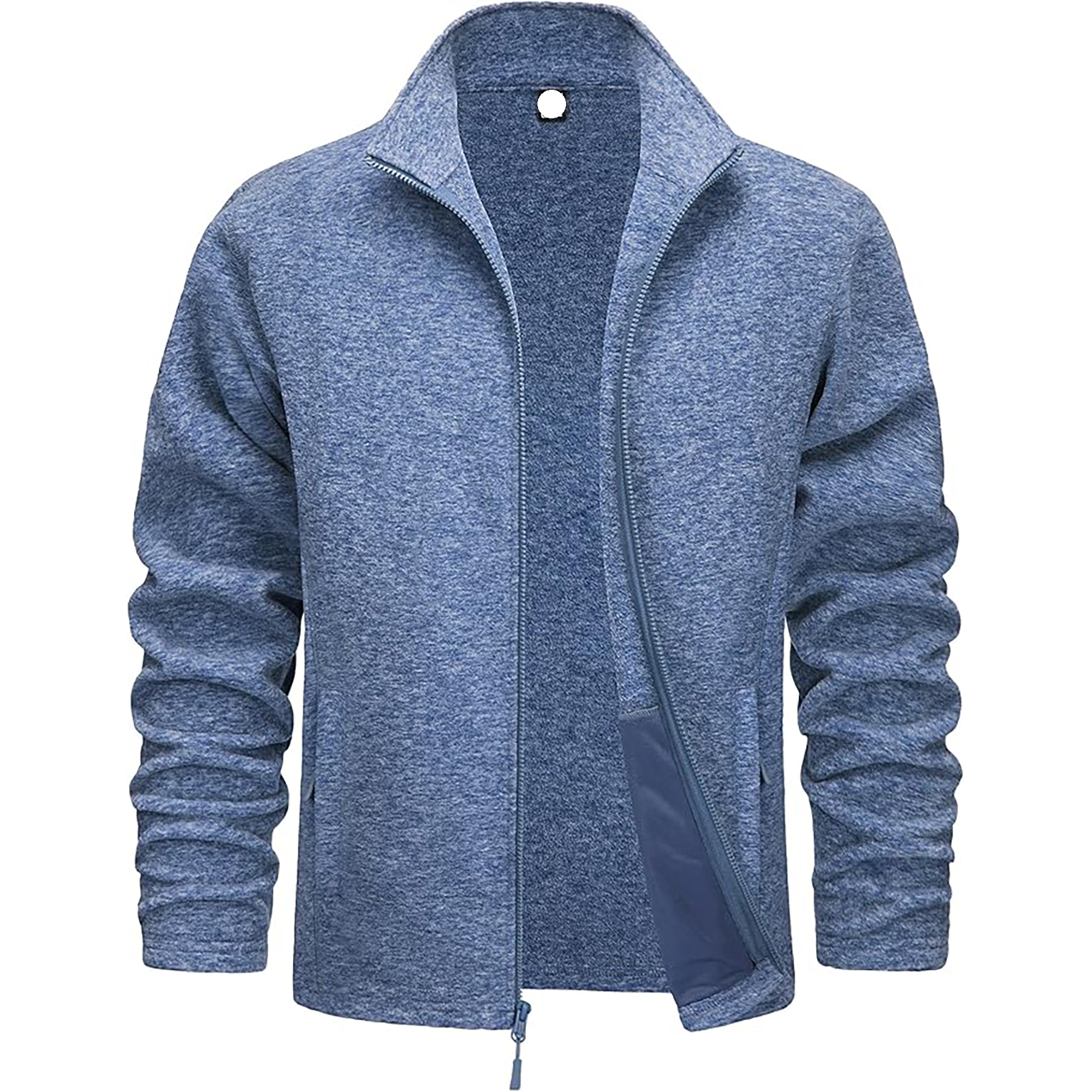 "Men Zipper Fleece Jacket Full zipper" 11
