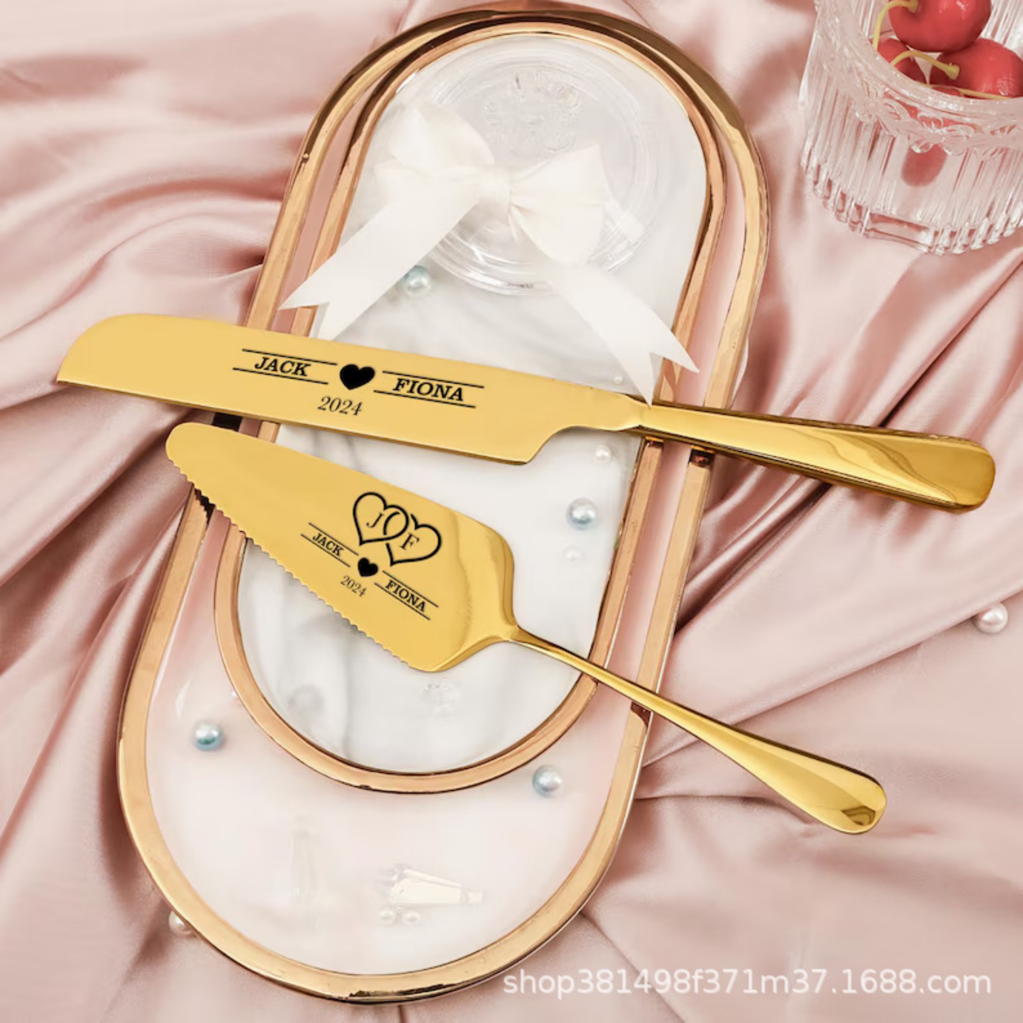 Metel Cake Knife And Server Sets 1