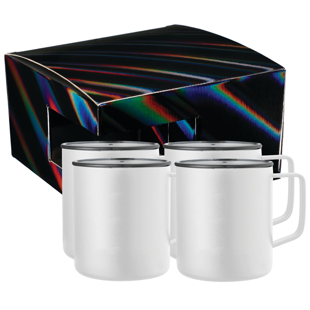Rover Camp Mug 14oz Powder coated 4 in 1 Gift Set 43