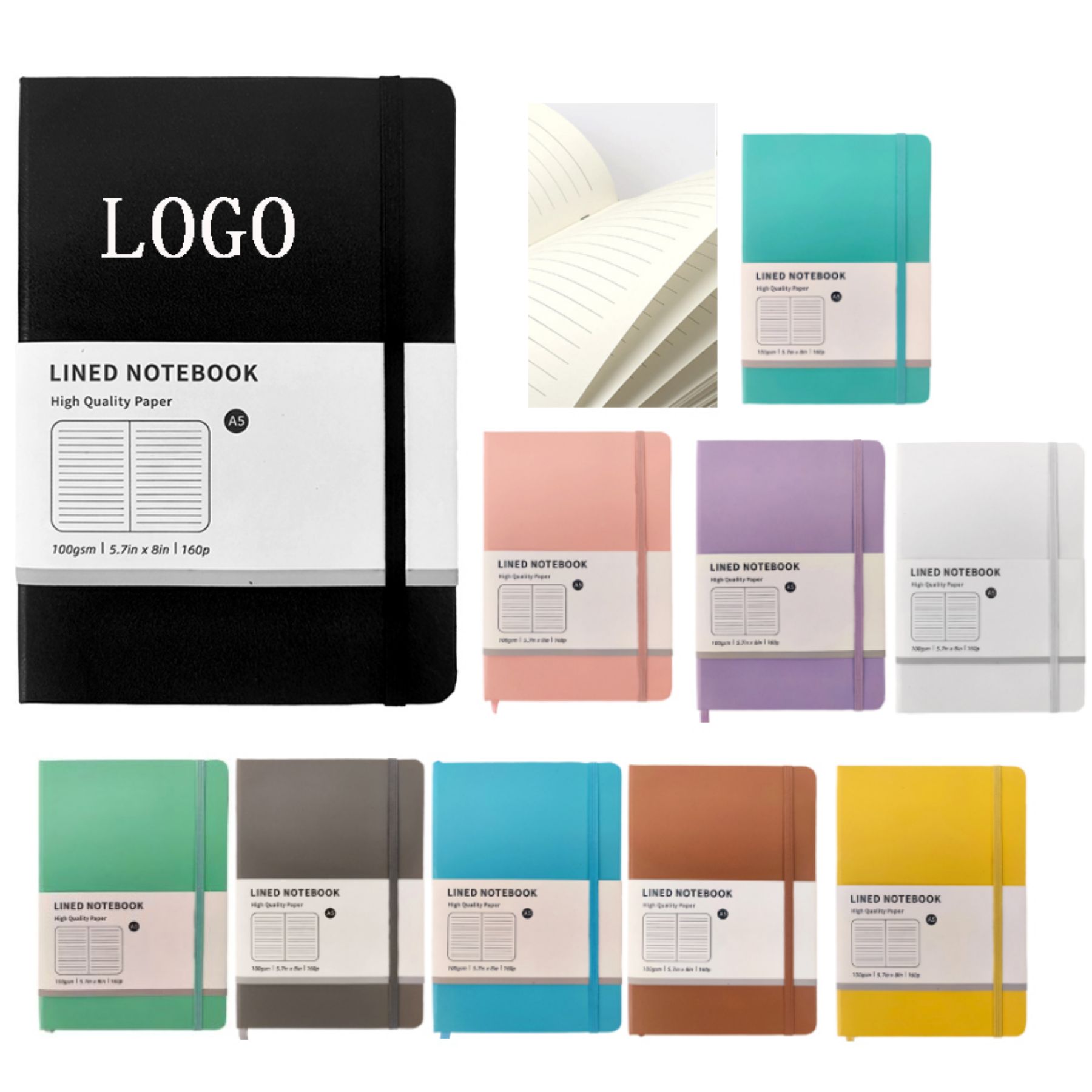 Medium A5 Ruled Softcover Notebook 2