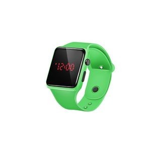 Sports Watch With Red Digital Square Dial Adjustable Band Detachable Design 2