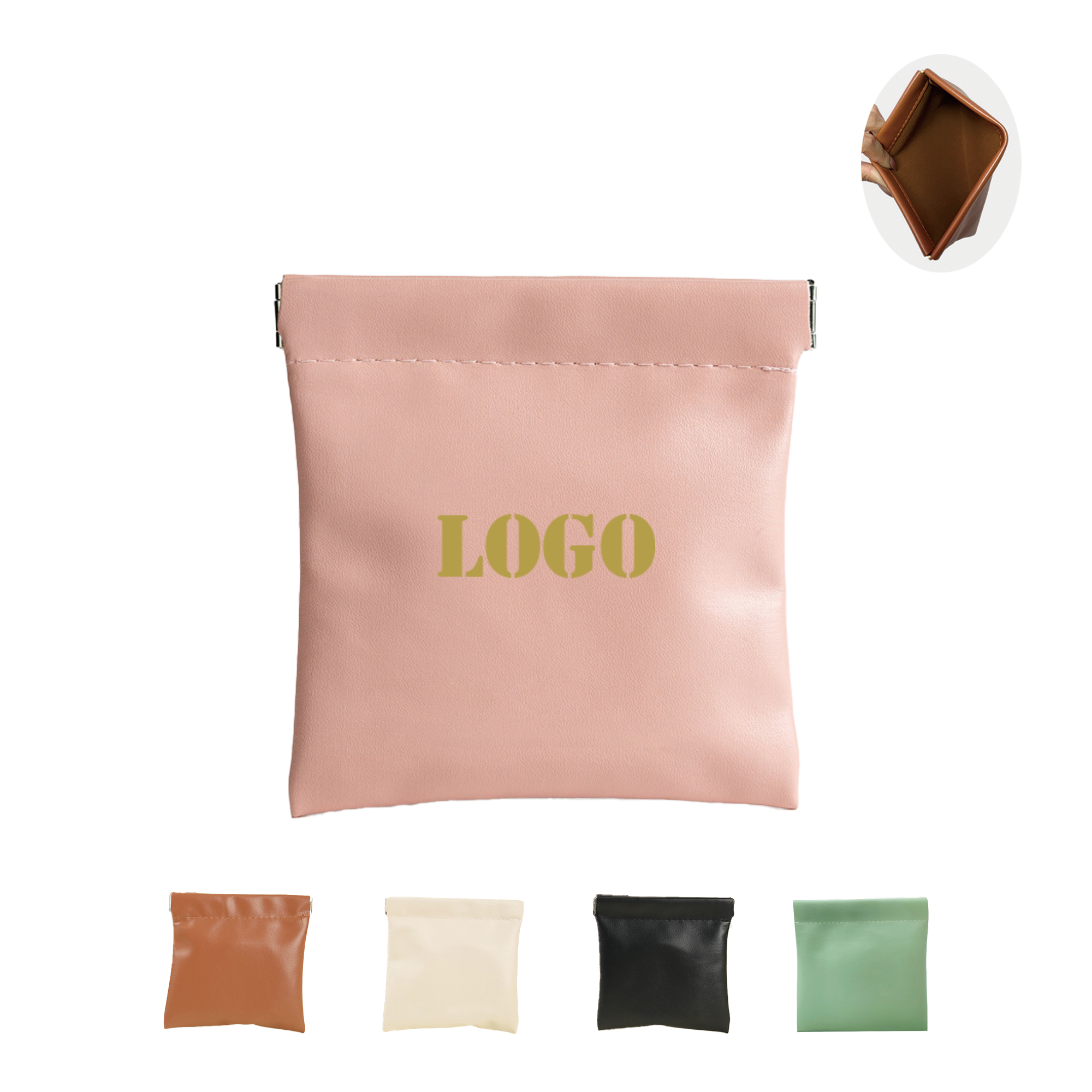 Automatic Closing Mini Waterproof Cosmetic Accessory Pouch 2