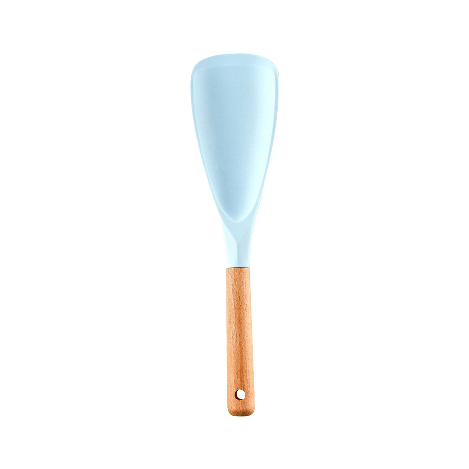 Non Stick Silicone Spatula w/ Wooden Handle 5