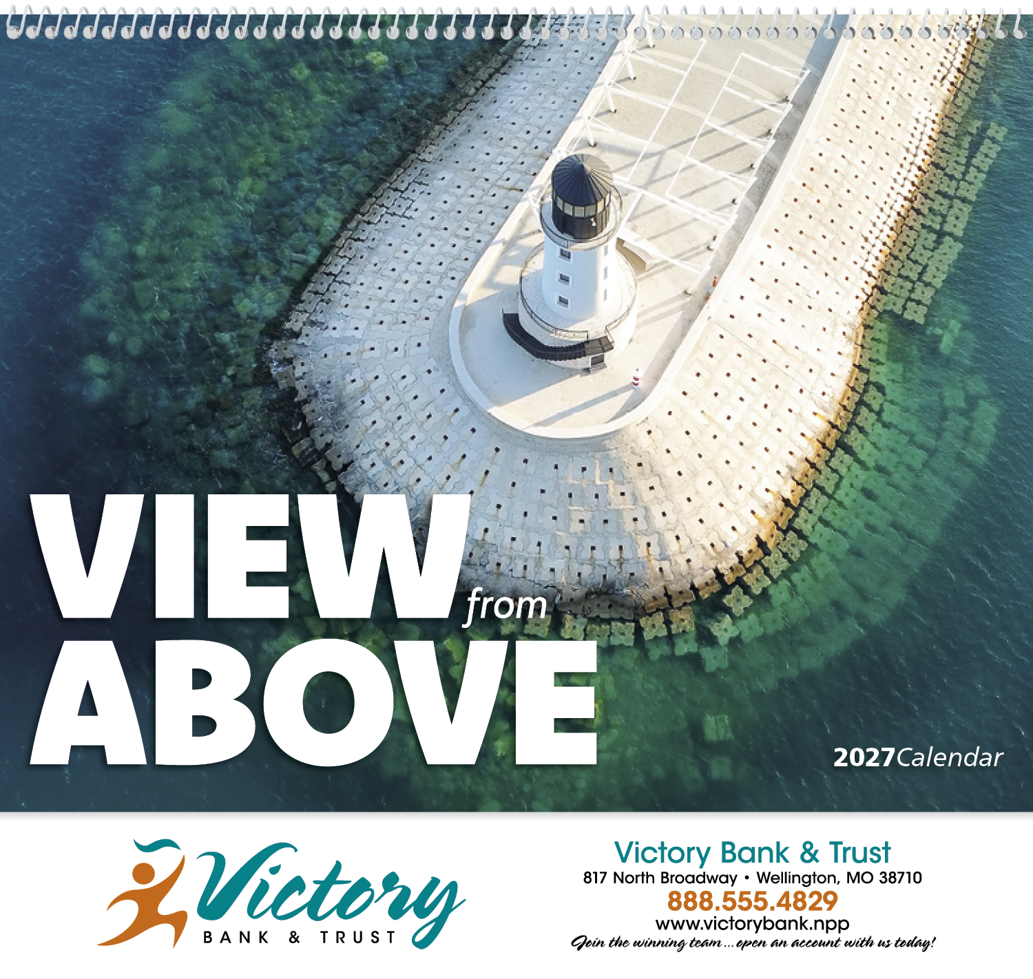 Good Value™ View from Above - Spiral Calendar 30