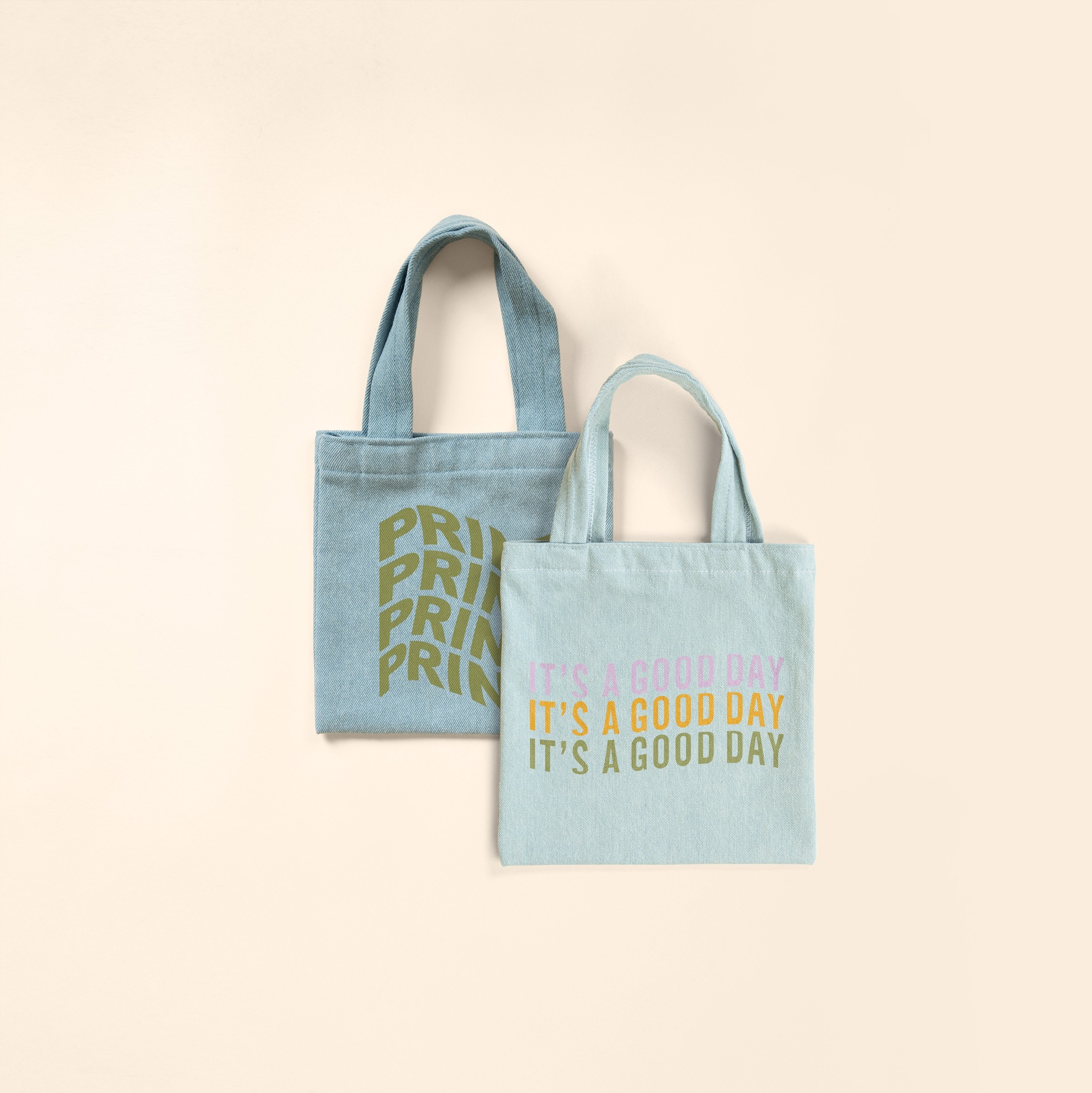 TEENY TINY TOTE - DENIM