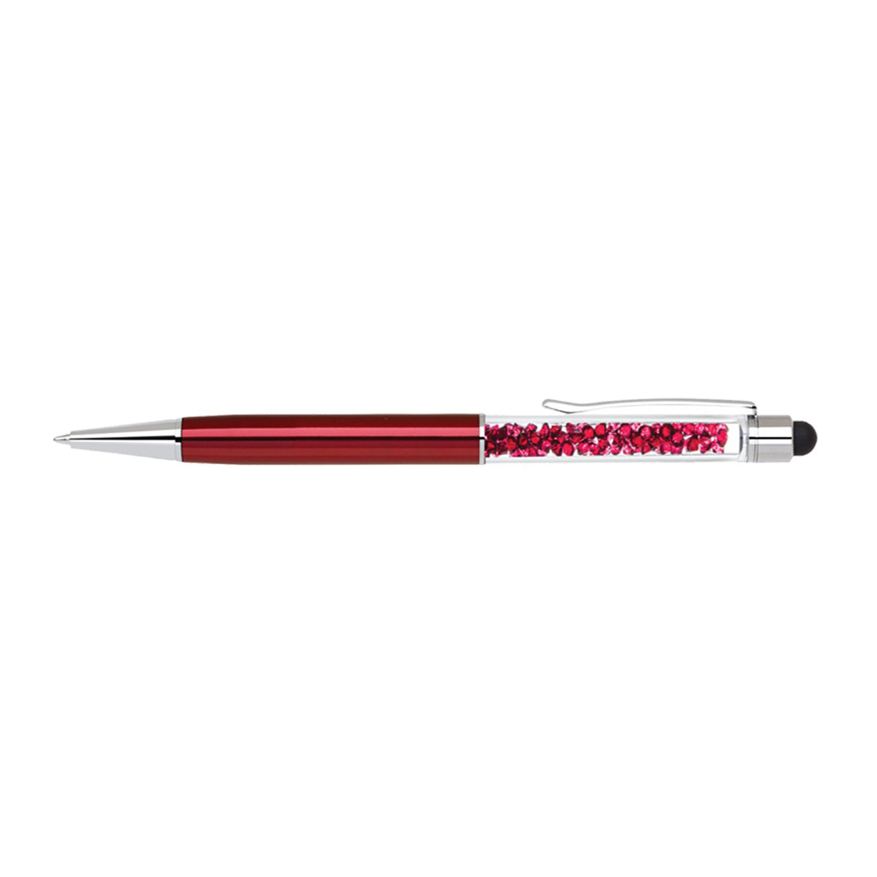 Brass stylus pen with matching crystals and barrel colors 15
