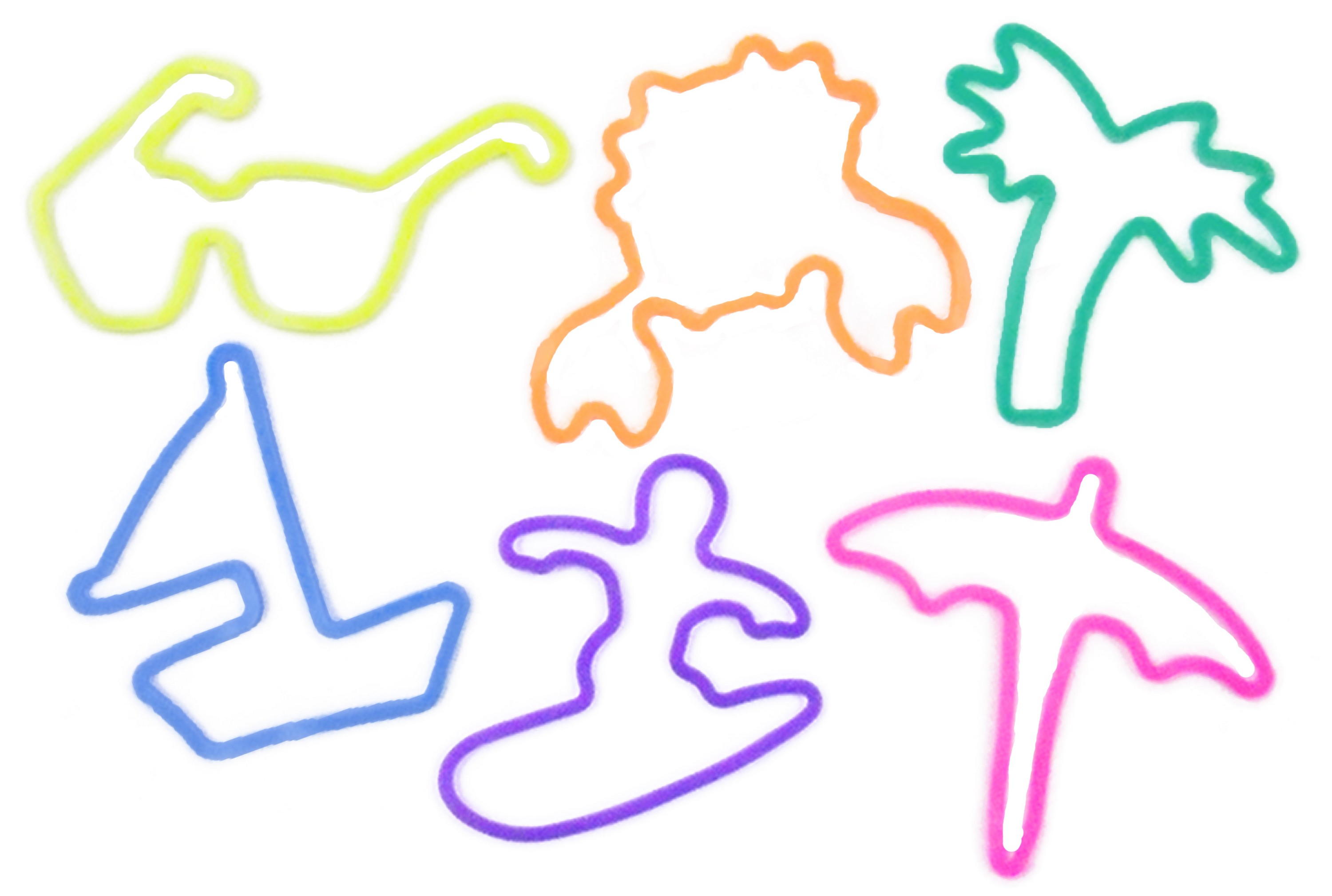 Fun Fashionable Silly Band / Rubber Band - Pack of 12 Pieces 3