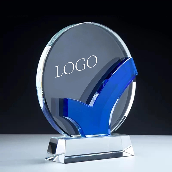 Accomplishment Circle crystal award 2