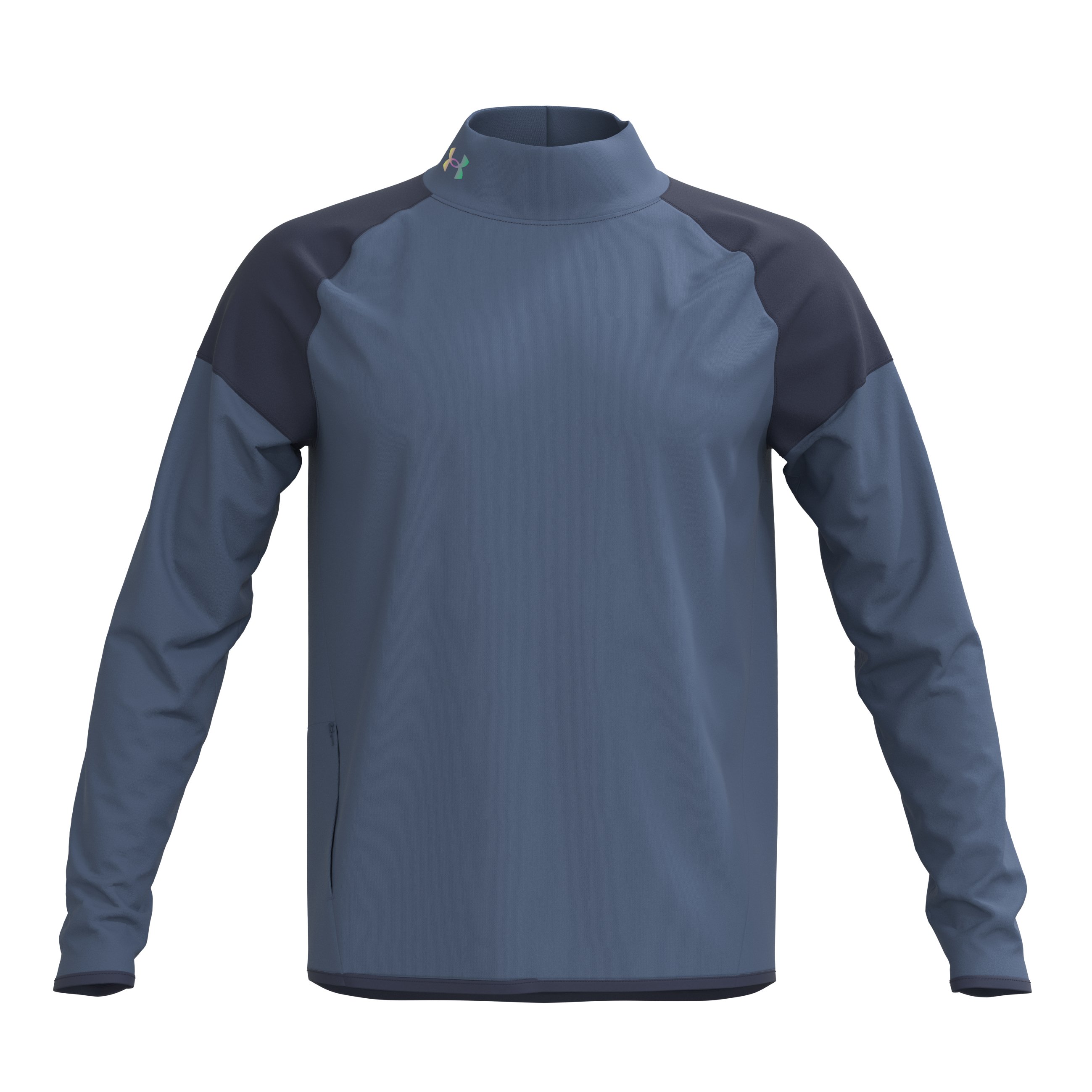 Men's UA RUSH Warm-Up Mock, custom hoodie or sweatshirt with logo imprint 2