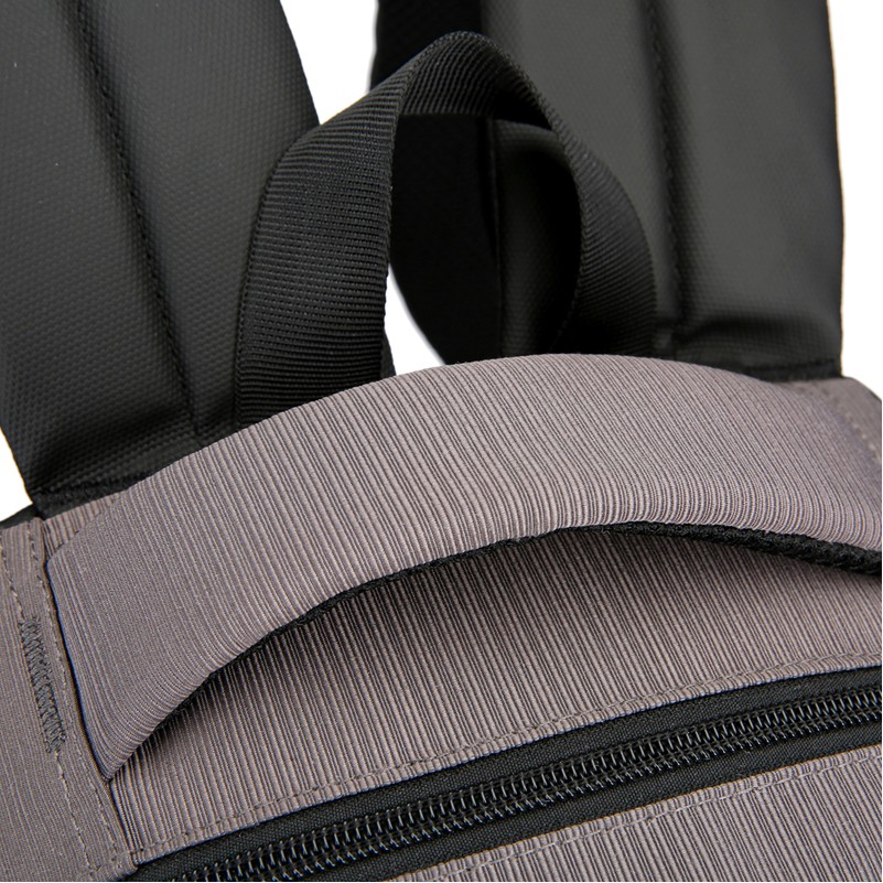 Black Flat Pocket Design Business Laptop Backpack, 15.6-Inch Laptop/Tablet,Water-Repellent 2