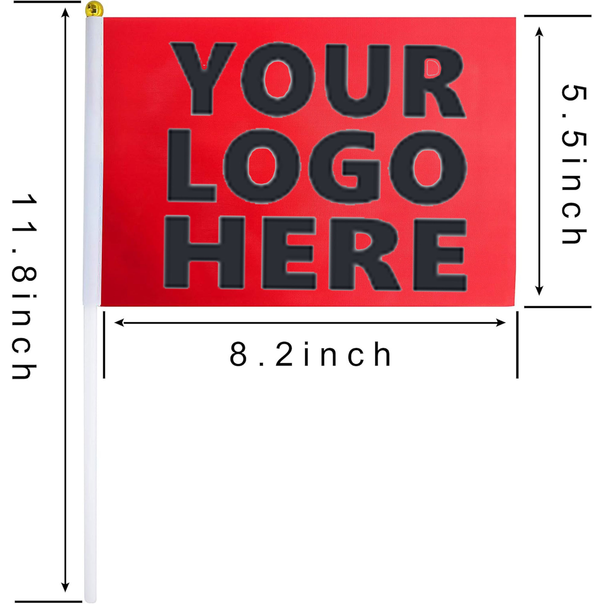 Customizable Hand Held Flag 1