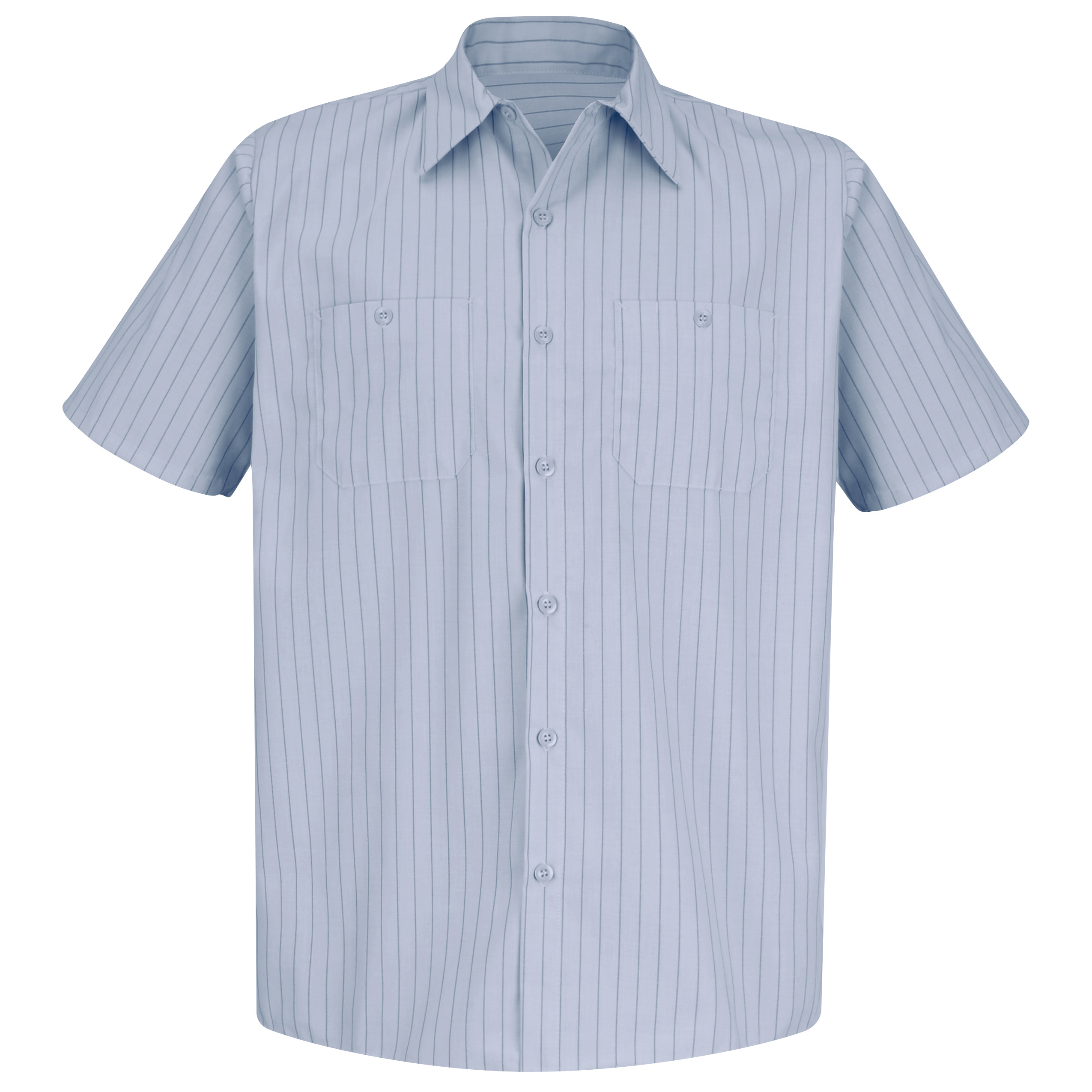 Red Kap® Men's Short Sleeve Striped Work Shirt 6