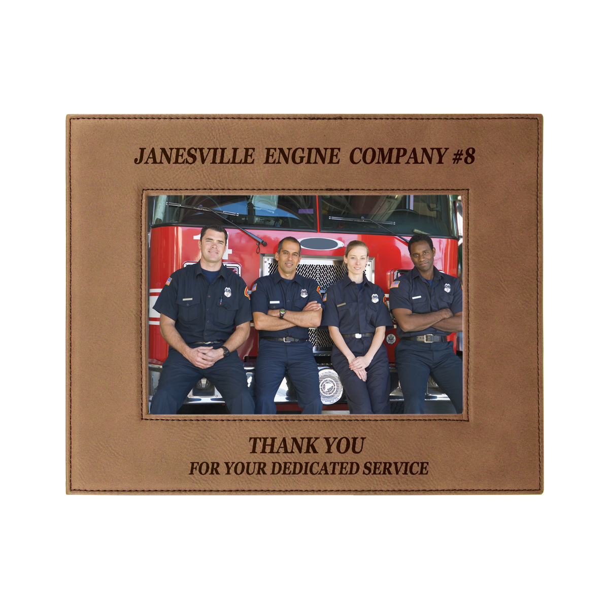 5" x 7" Dark Brown Leatherette Photo Frame