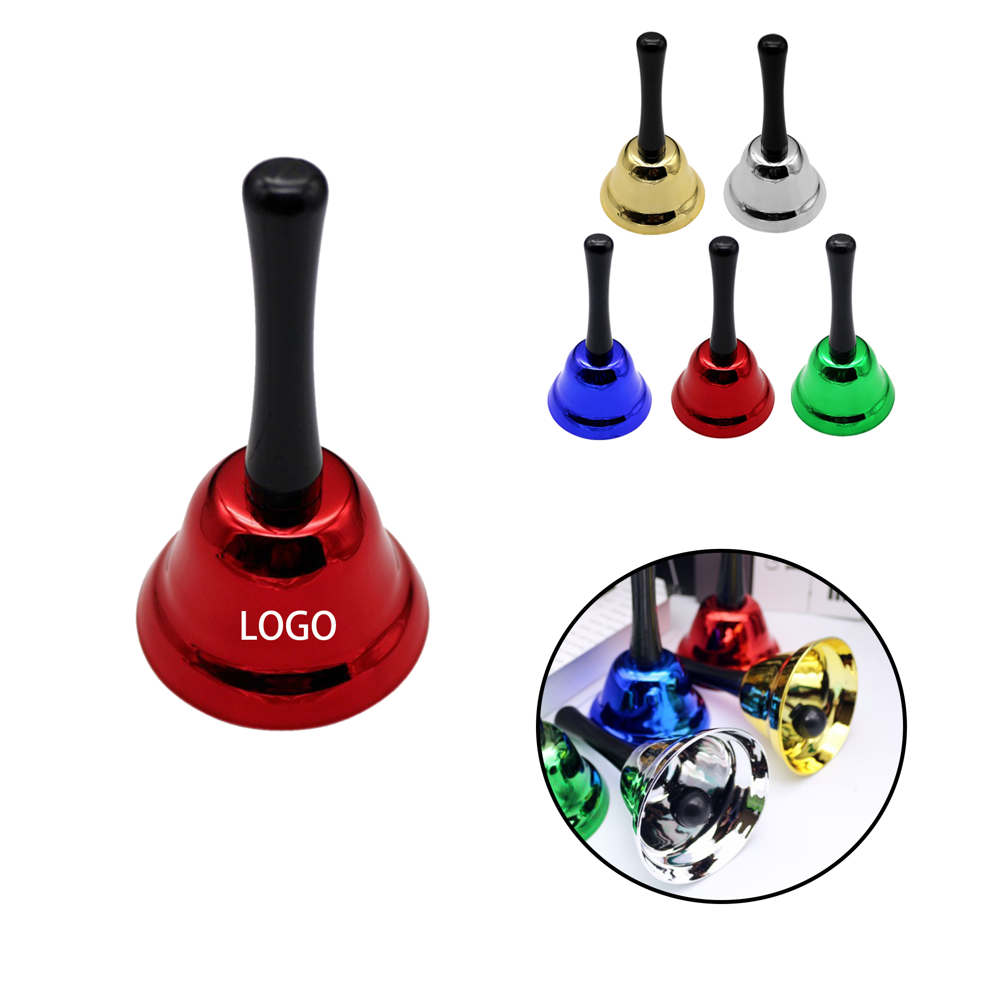 MOQ:20pcs Custom Hand Bell 1