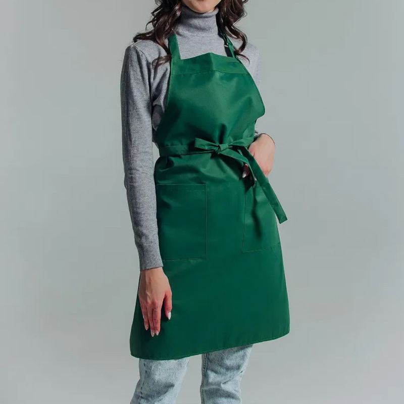 Adjustable Bib Apron with Long Ties 14