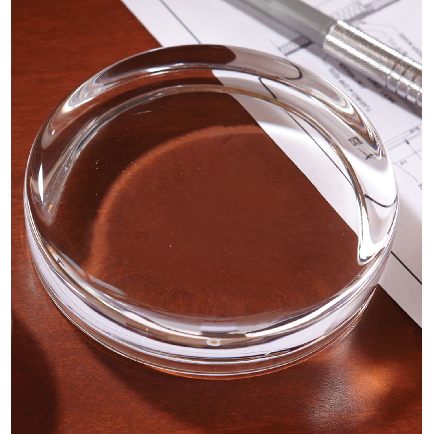 Flat Round Paperweight 2