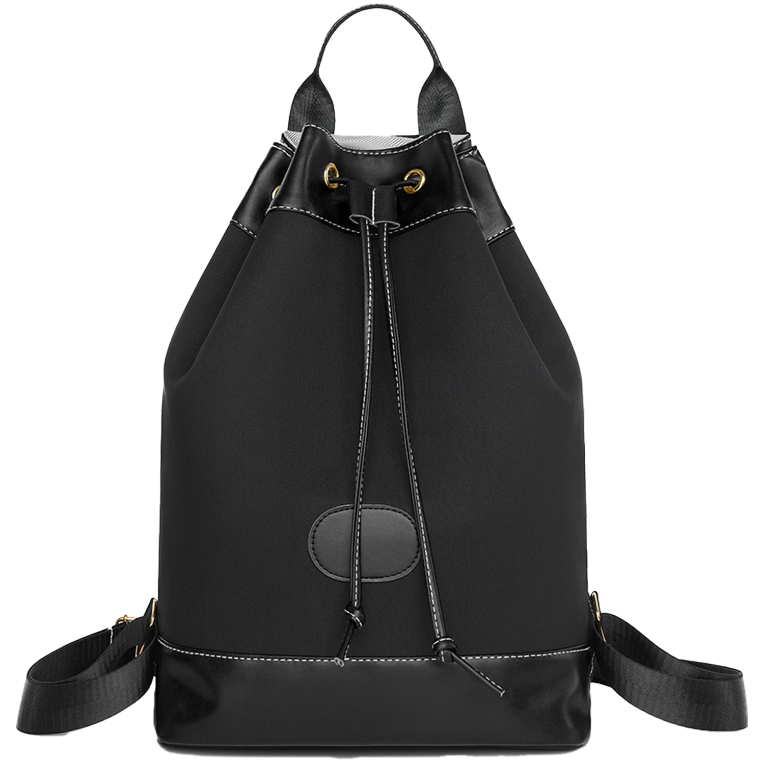 Waterproof Oxford Drawstring Backpack w/ Handle for Travel 8