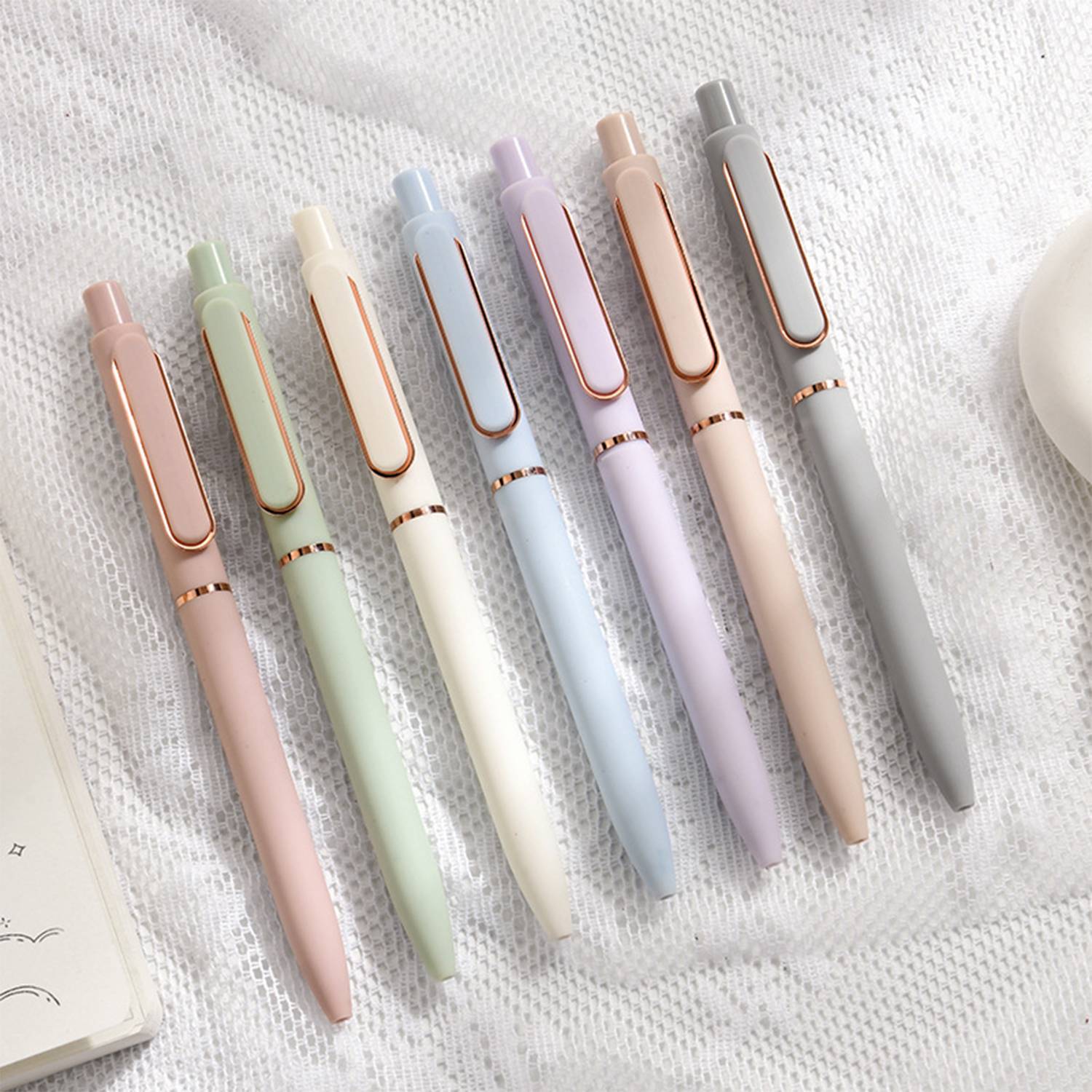 0.5mm Morandi Retractable Gel Pen 12