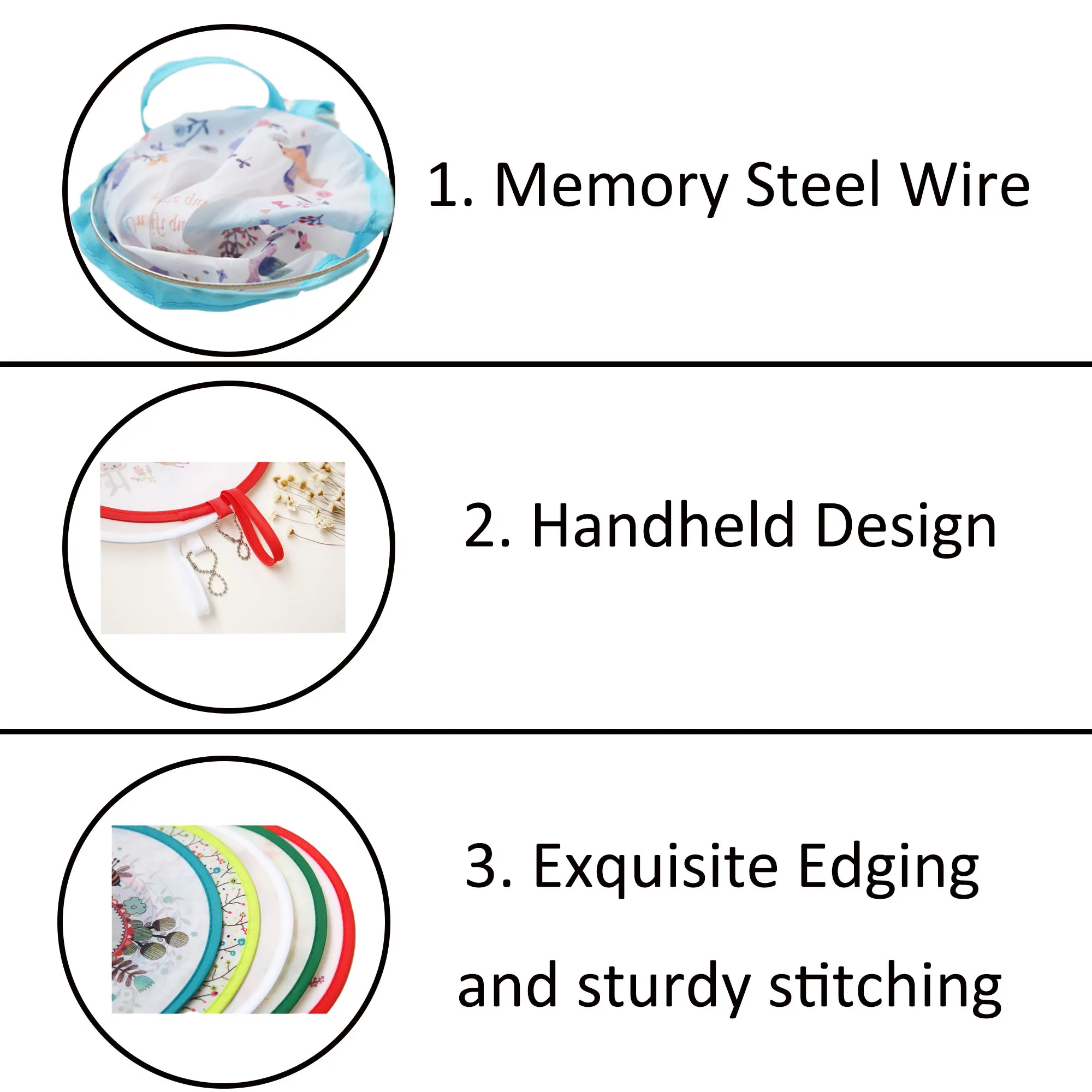 Full Color Summer Cooling Folding Round Fan 5