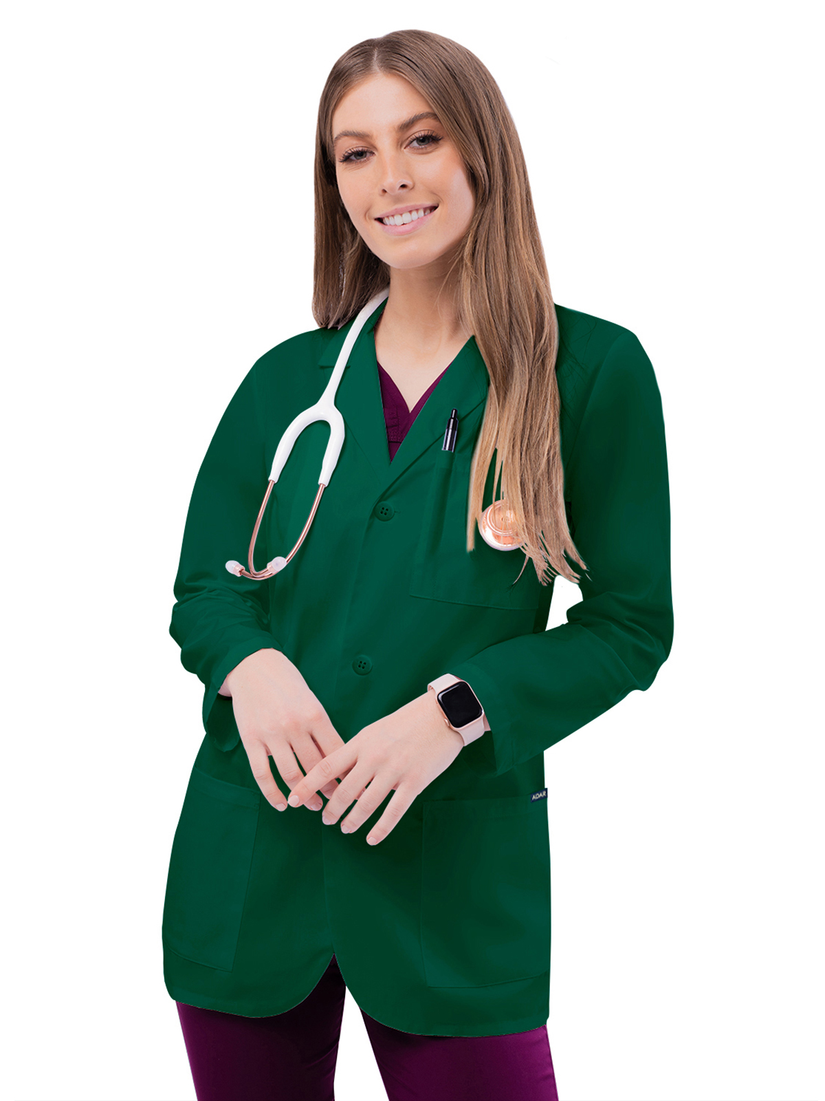 Adar - Universal - Unisex Three-Pocket 31" Consultation Lab Coat 9
