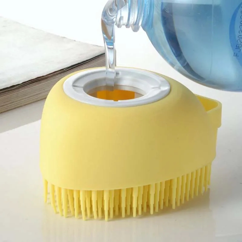 Soft Silicone Pet Shampoo Massage Shower Brush 8