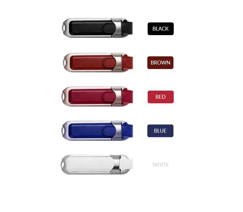 Rectangular Leather USB Flash Drive 4