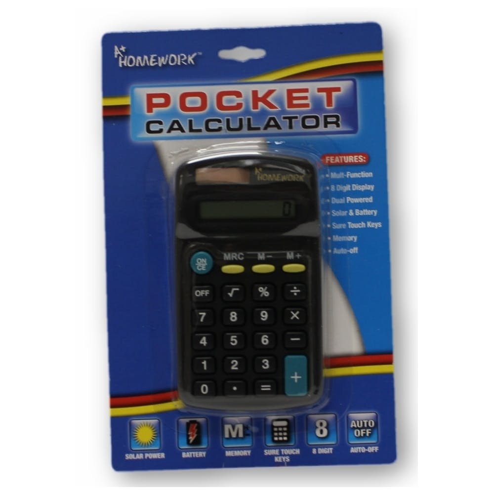Pocket Calculators - Multi-Function 8 Digit Display 1
