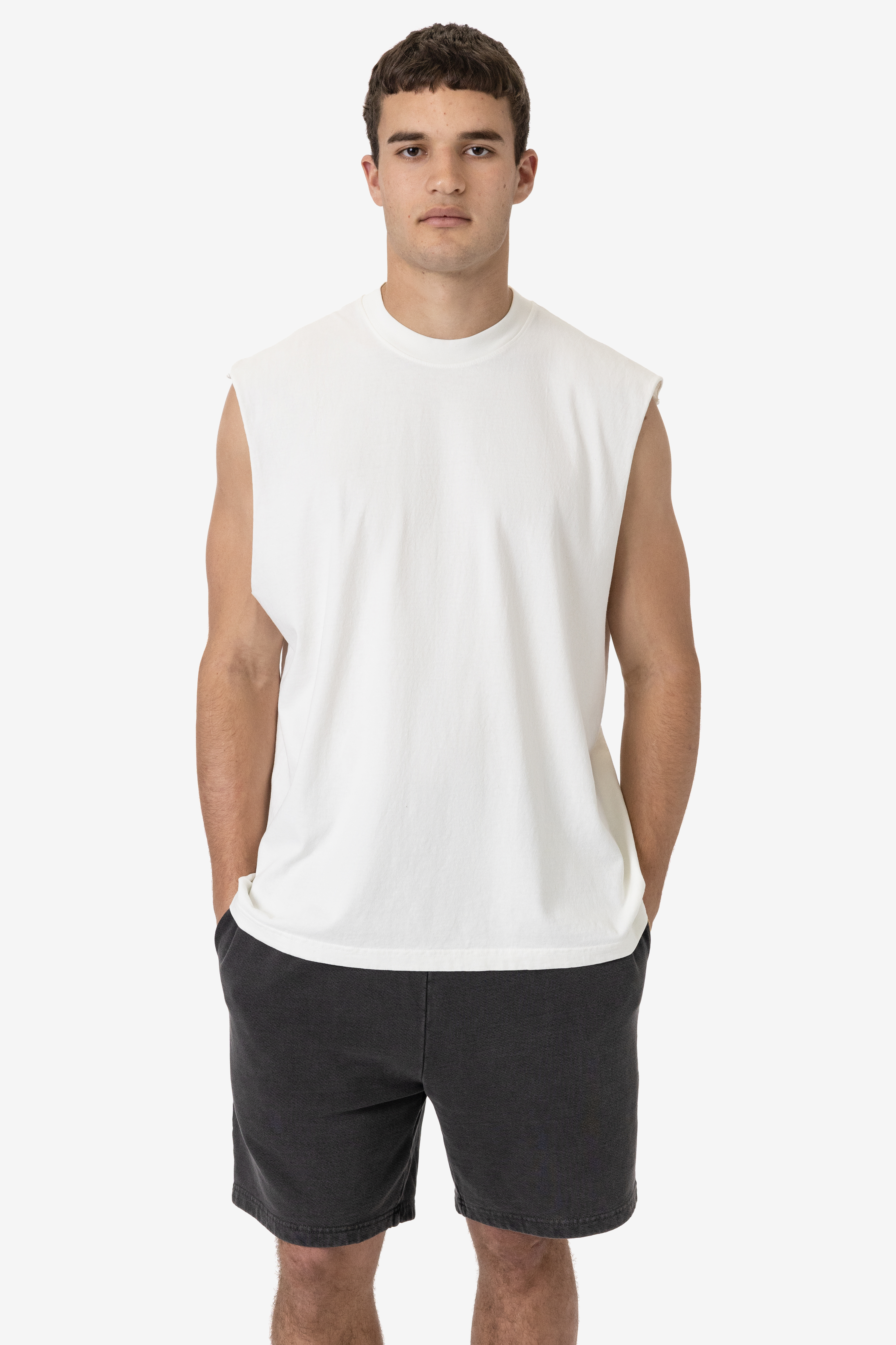 6.5 OZ GARMENT DYE SLEEVELESS TEE 5