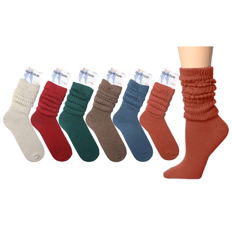 Women's Tipi Toe Slouch Crew Boot Socks Assorted 9-11 1 Pack 1