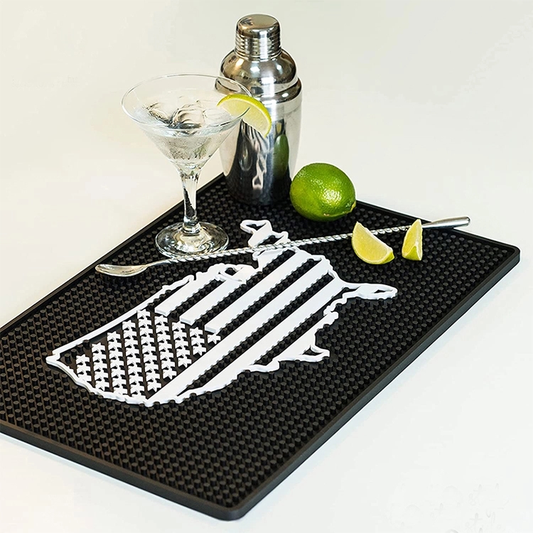 Eco-Friendly 3D Heavy-Duty Rubber Bar Mat with Custom Logo 3
