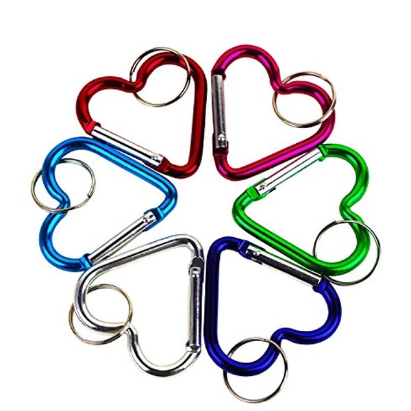 Heart Shape Carabiner Key Chain 2