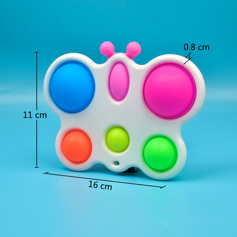 Small Stress Reliever Finger Bubble Toys (Butterfly ) 4