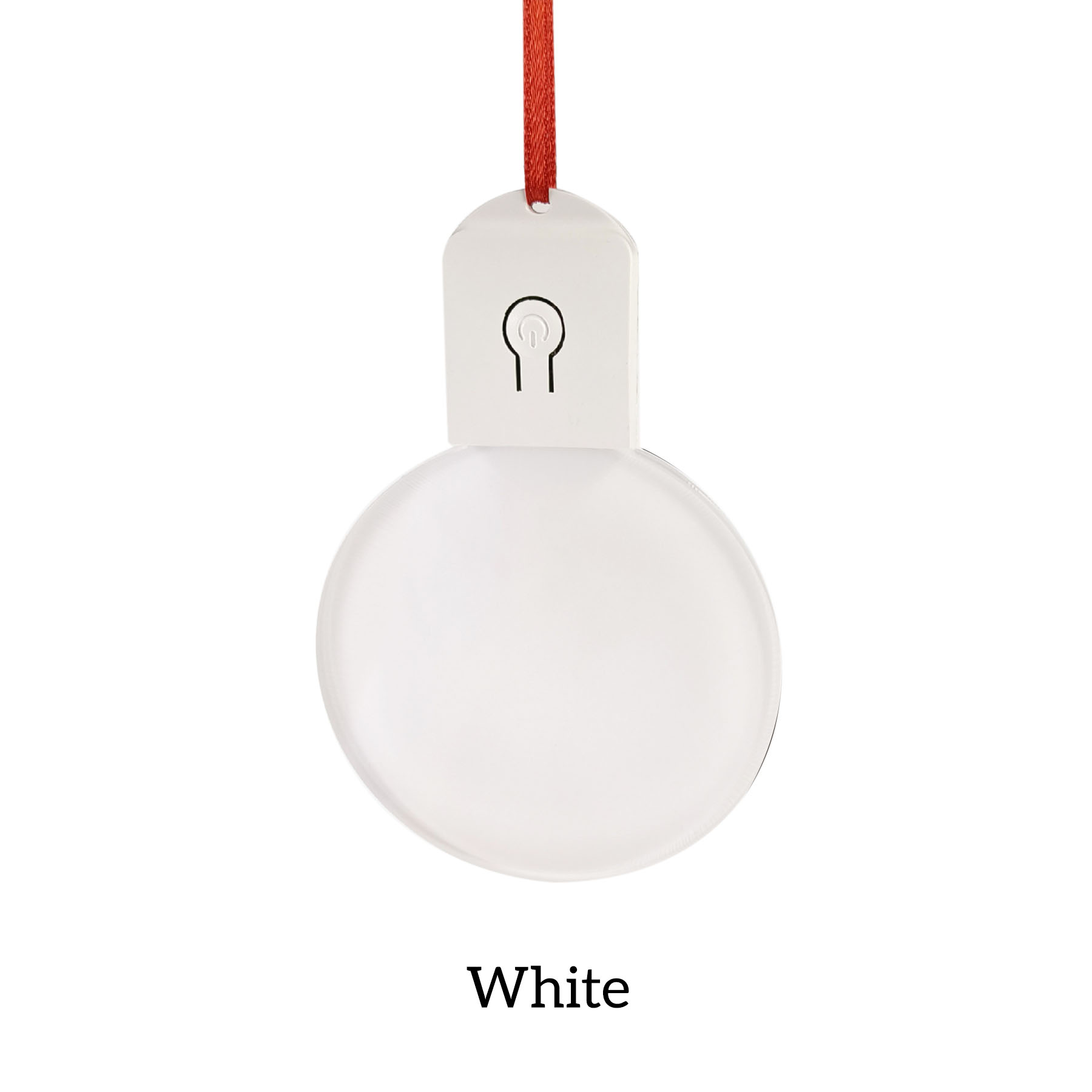 Free Shipping Full Color Christmas Illuminated Acrylic Round Ornament 64