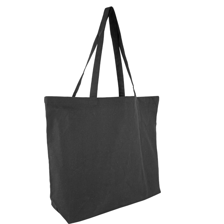 Black Jumbo Cotton Tote 6