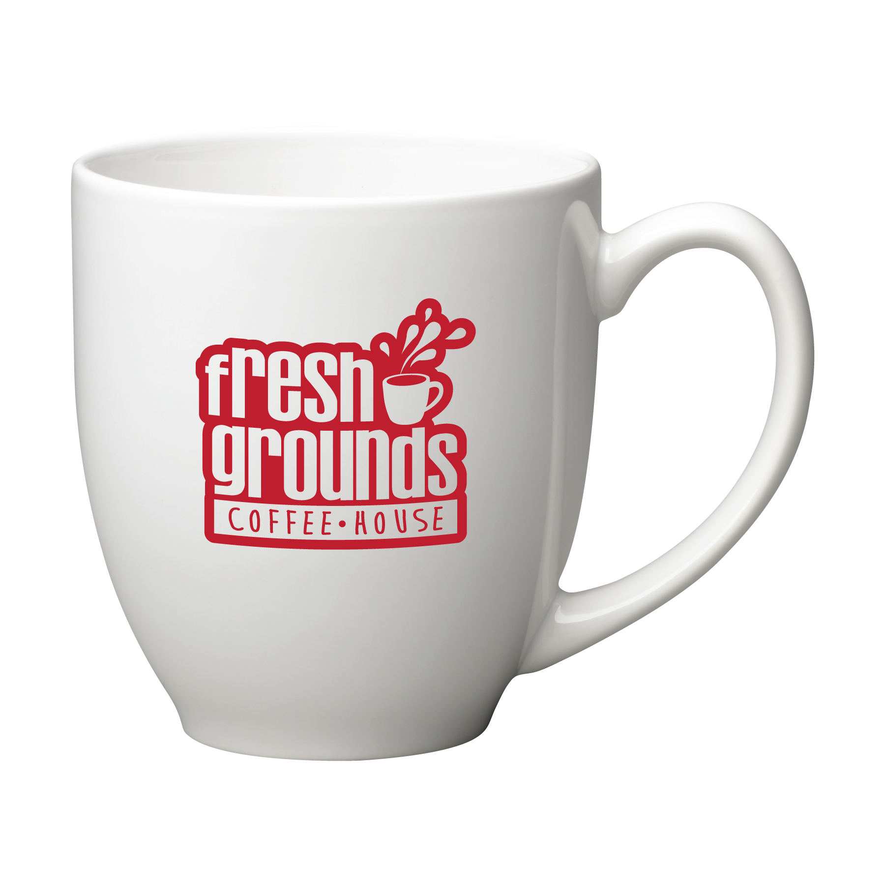 16 oz White Bistro Mug